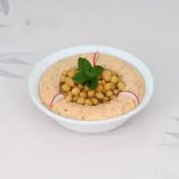 حمص بالطحينة